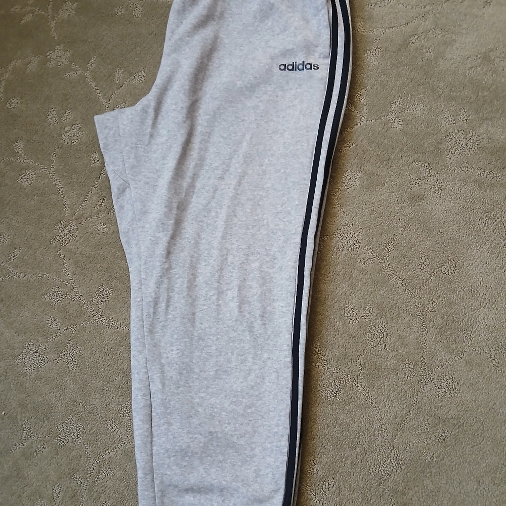 Grey Adidas original fleece jogger (used)